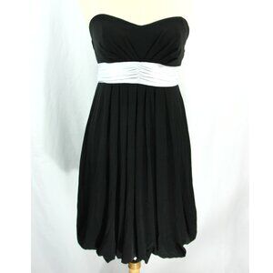 XOXO Strapless Sweatheart Empire Fit Flair Mini Cocktail Bubble Dress Black M